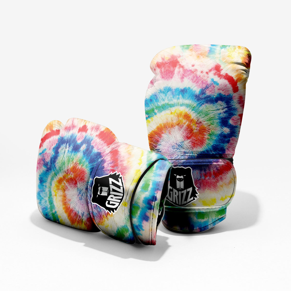 Tie Dye Swirl Print Boxing Gloves