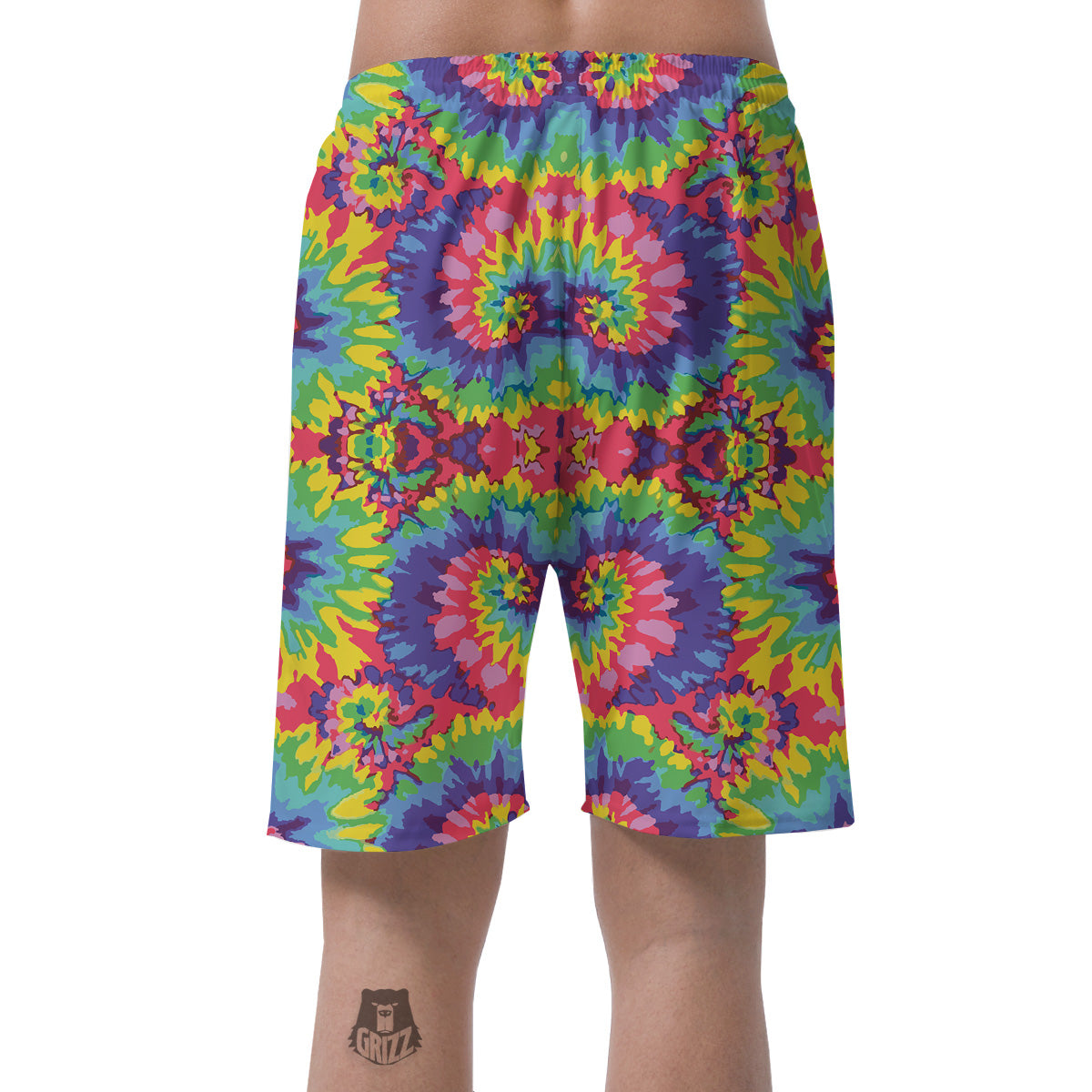 Tie Dye Colorful Abstract Print Pattern Men's Shorts-grizzshop