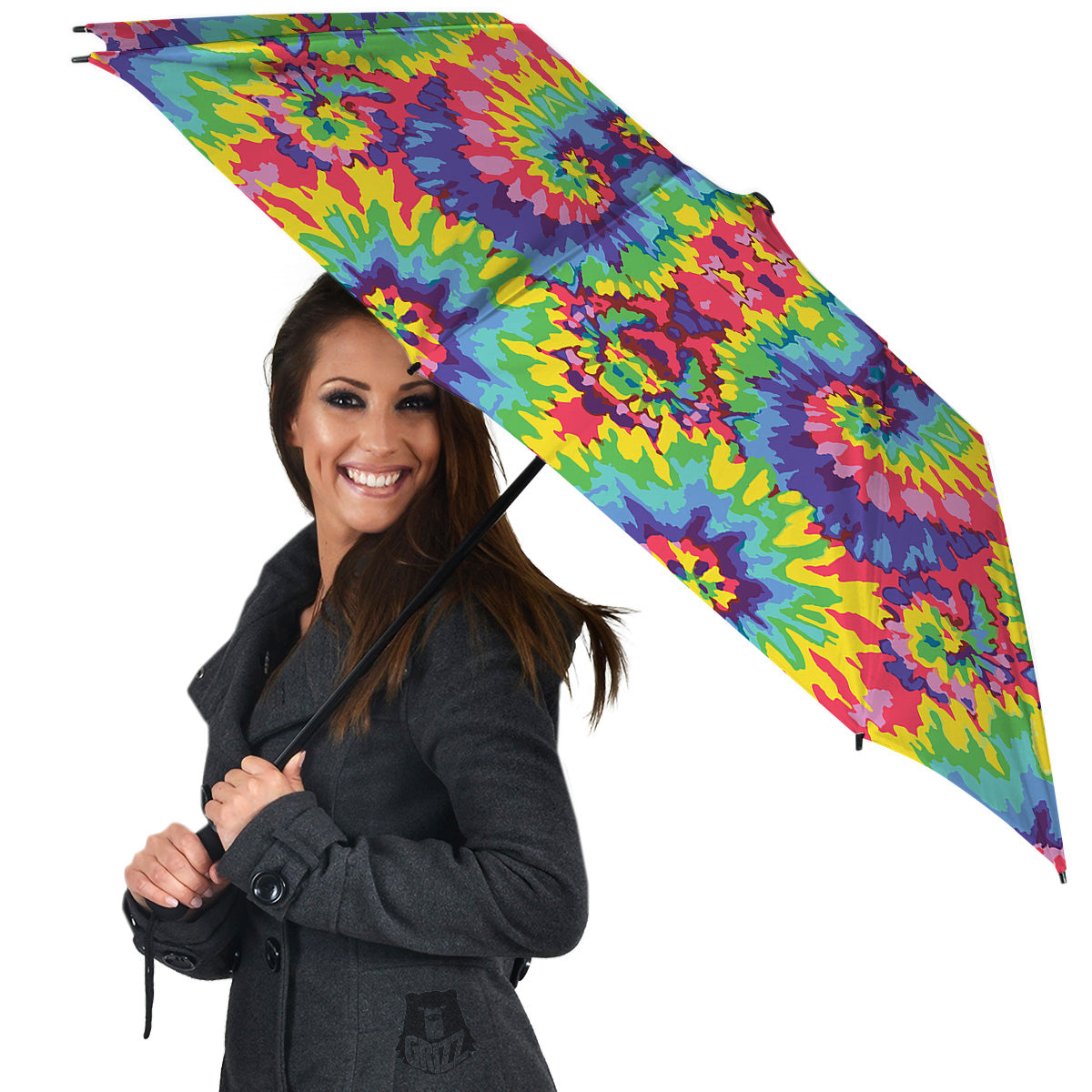 Tie Dye Colorful Abstract Print Pattern Umbrella-grizzshop