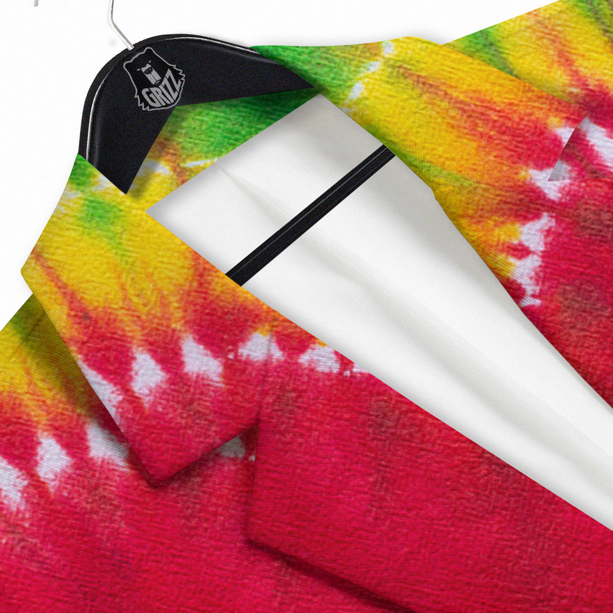 Tie Dye Colorful Heart Print Men's Sport Coat-grizzshop