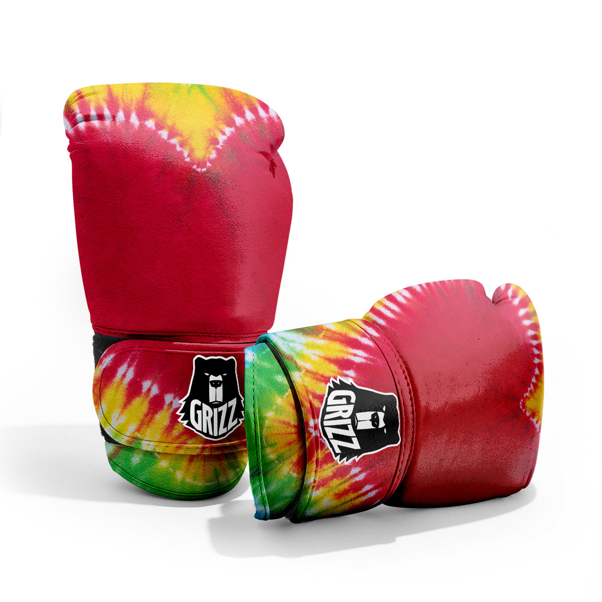 Tie Dye Colorful Heart Print Pro Boxing Glove