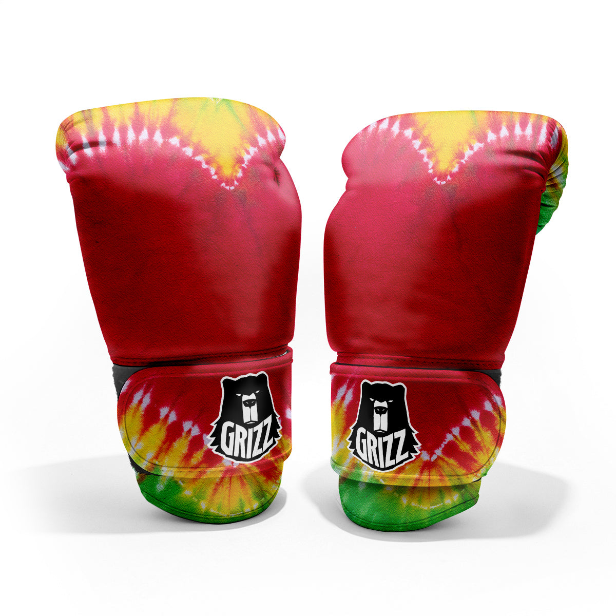 Tie Dye Colorful Heart Print Pro Boxing Glove
