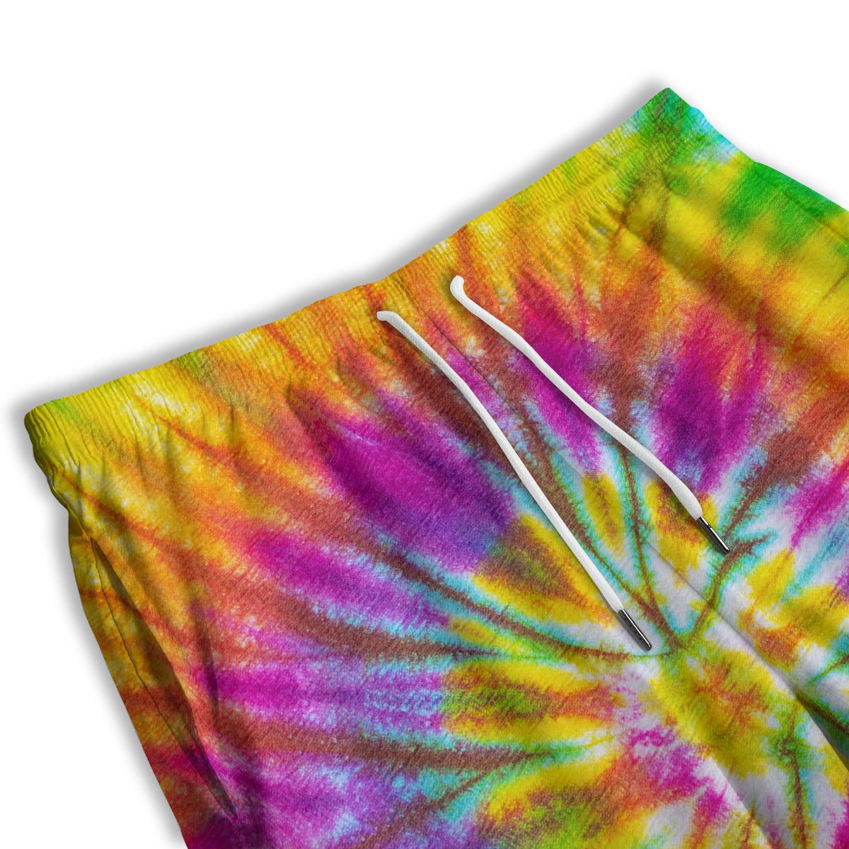 Tie Dye Colorful Hippie Print Men's Athletic Shorts