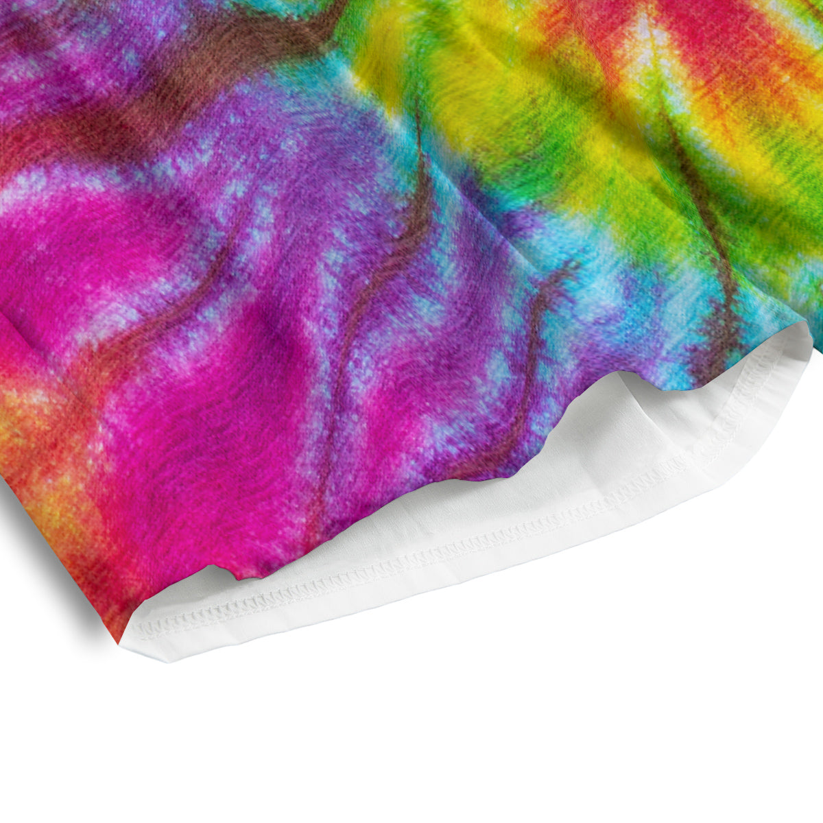 Tie Dye Colorful Hippie Print Men's Athletic Shorts
