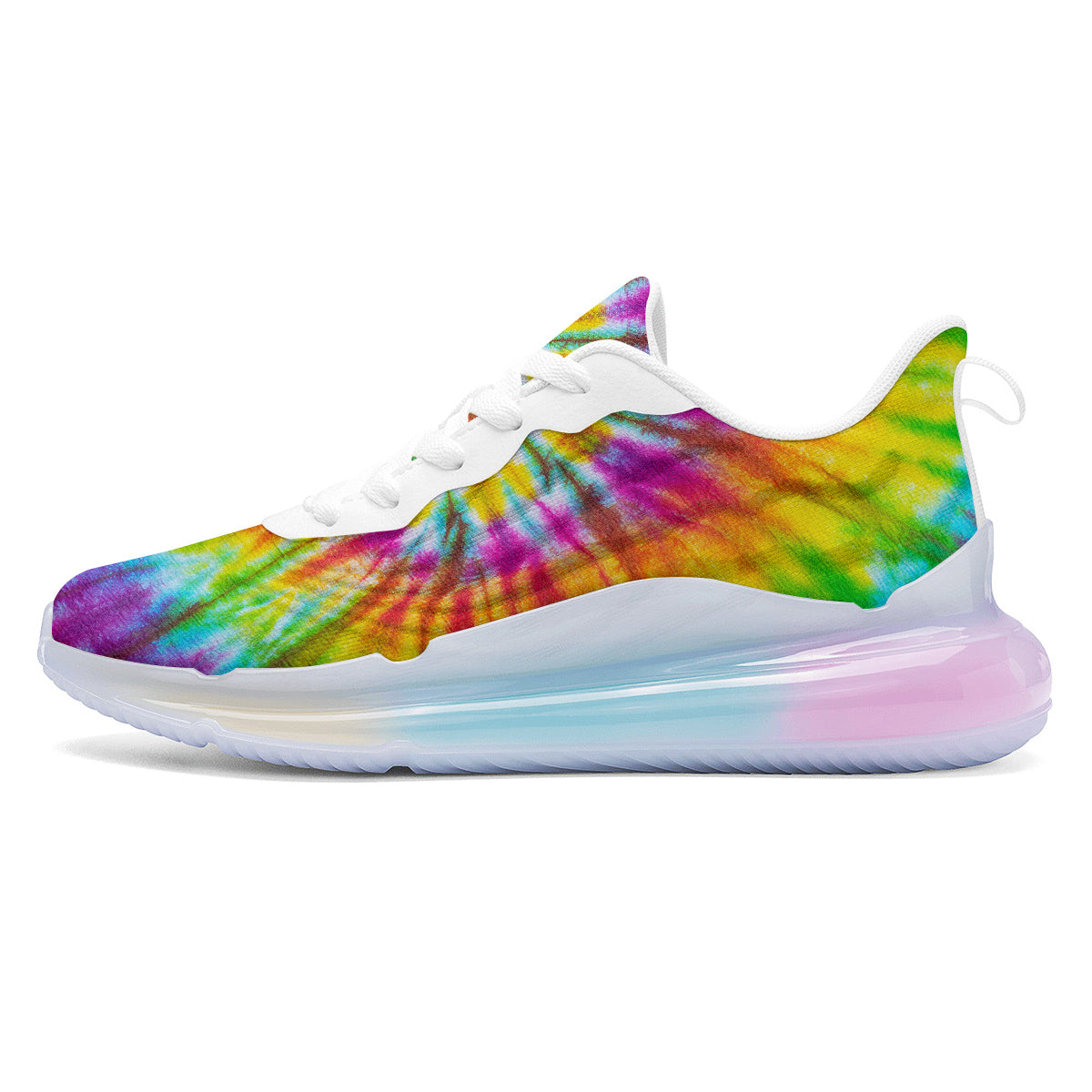 Tie Dye Colorful Hippie Print Running Sneakers-grizzshop