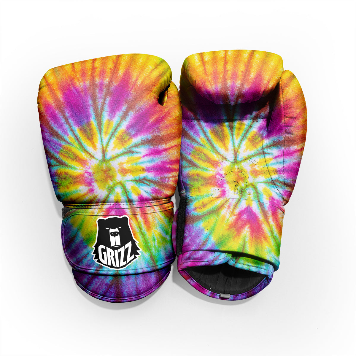 Tie Dye Colorful Hippie Print Pro Boxing Glove