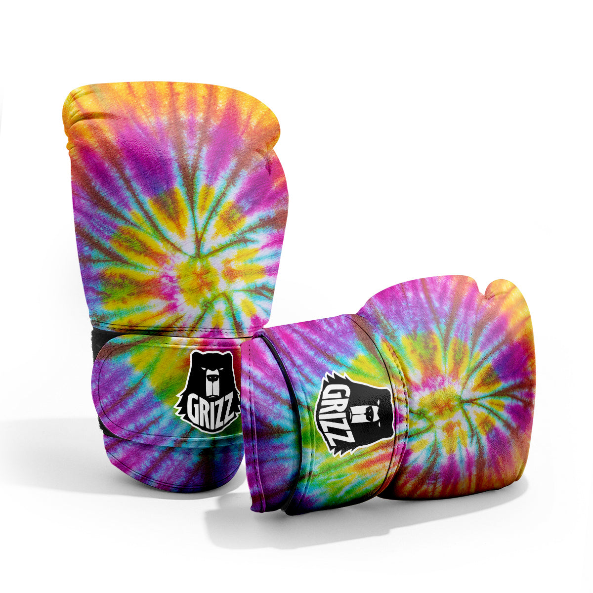 Tie Dye Colorful Hippie Print Pro Boxing Glove