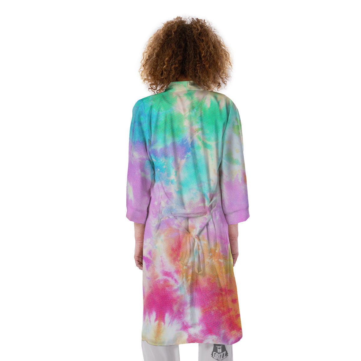 Tie Dye Colorful Print Kimono-grizzshop