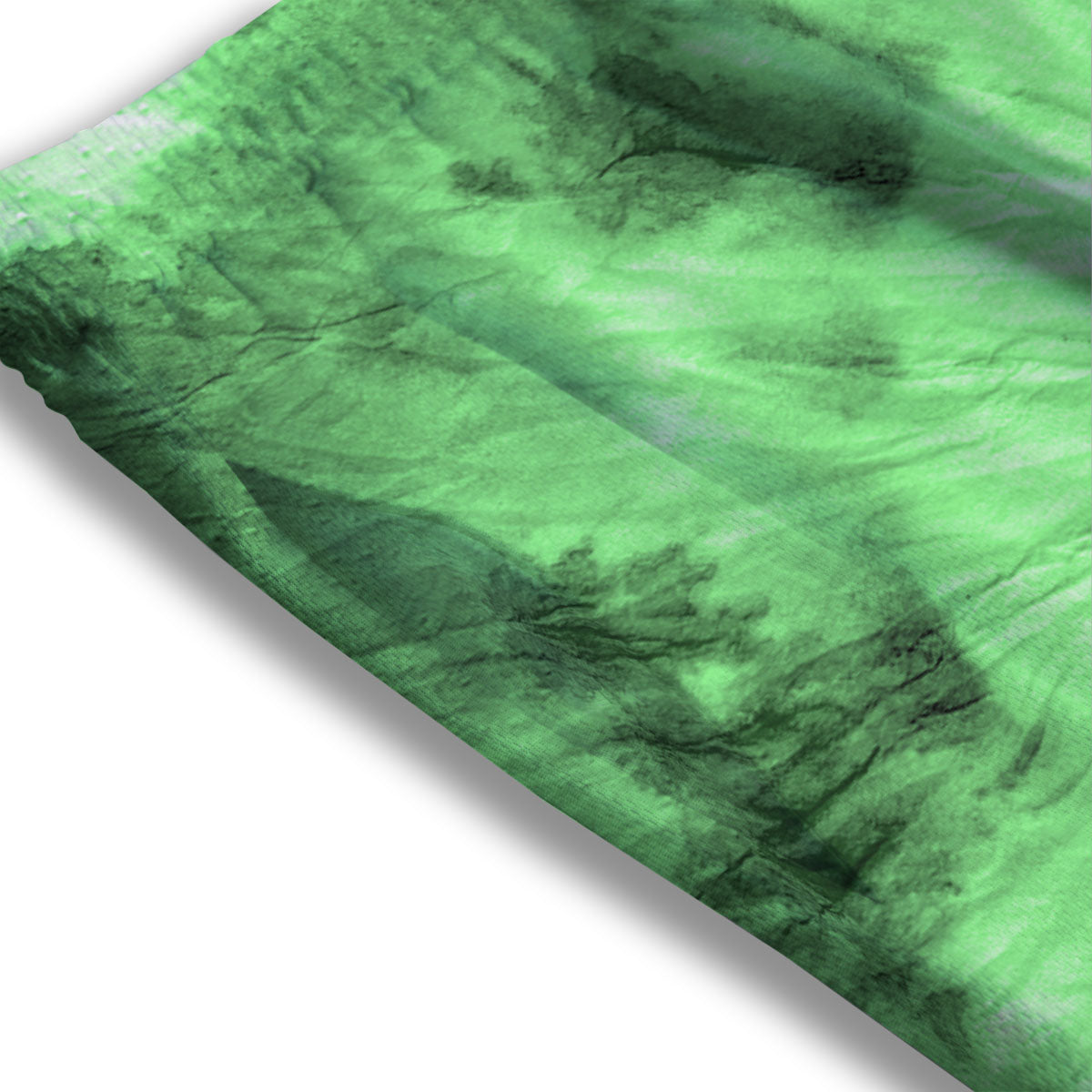 Tie Dye Green Print Mesh Shorts