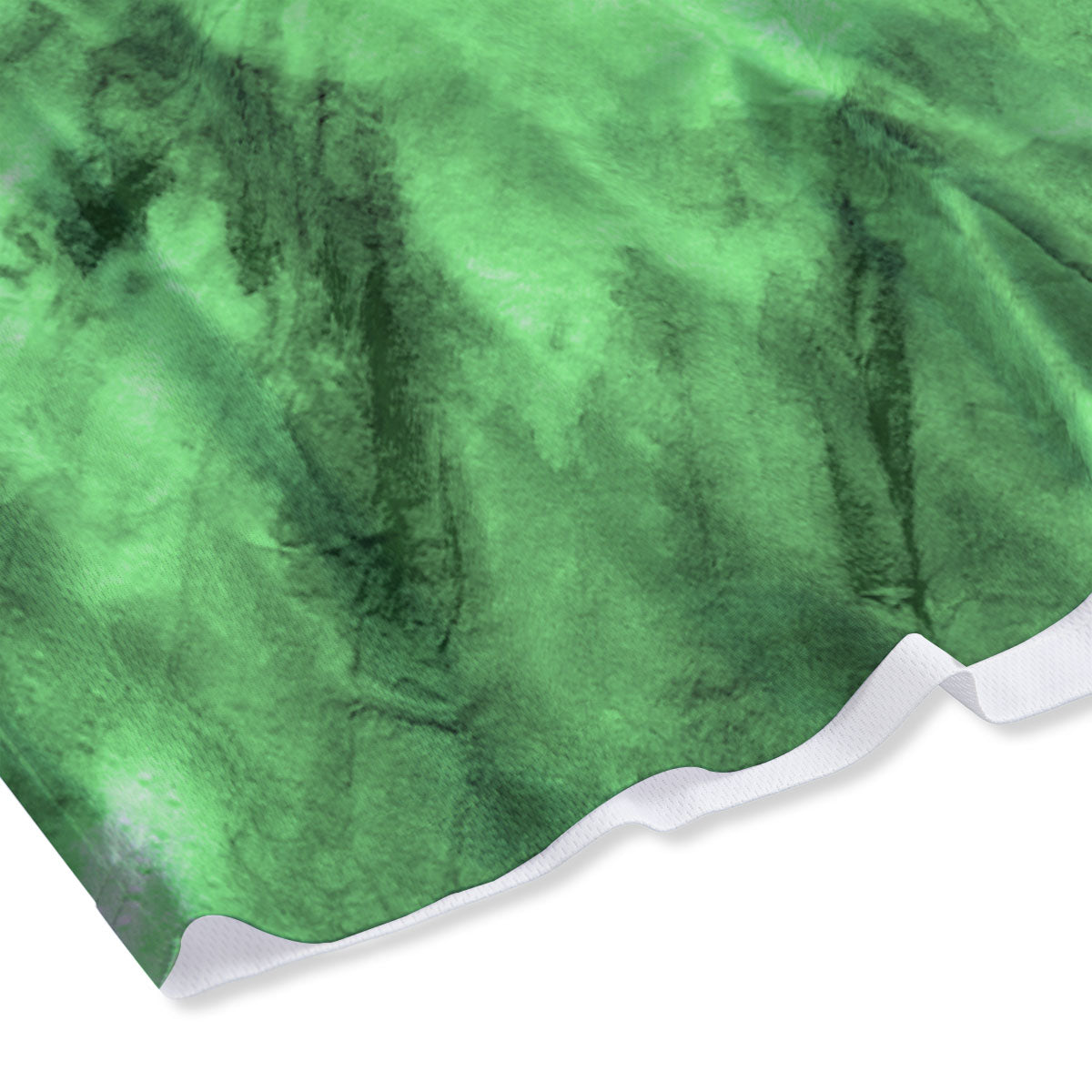 Tie Dye Green Print Mesh Shorts