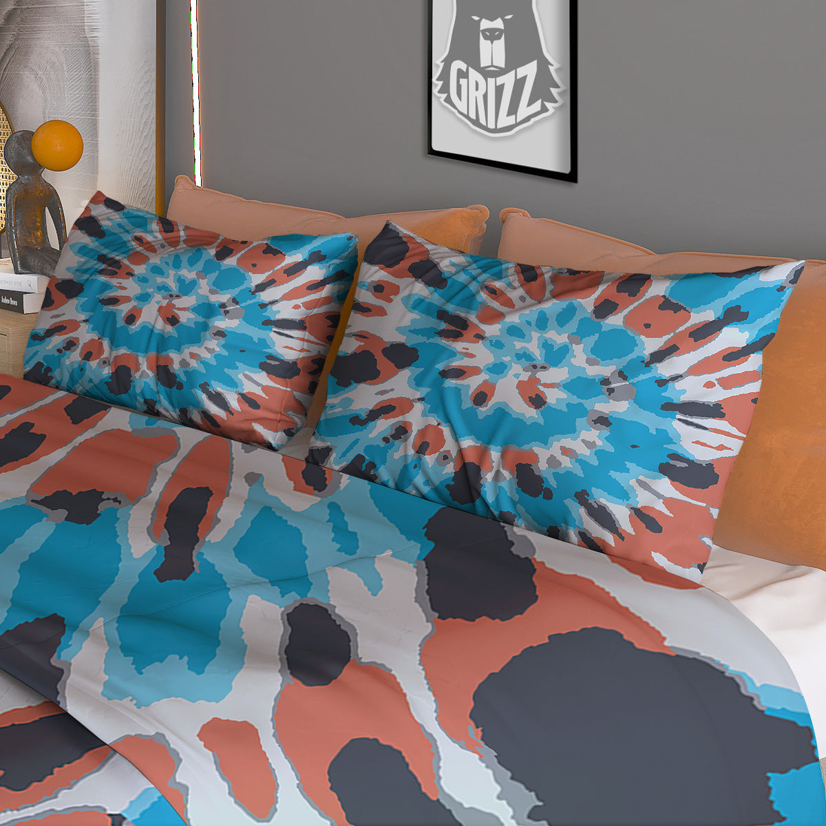 Texas Flag Grunge Print Duvet Cover Bedding Set