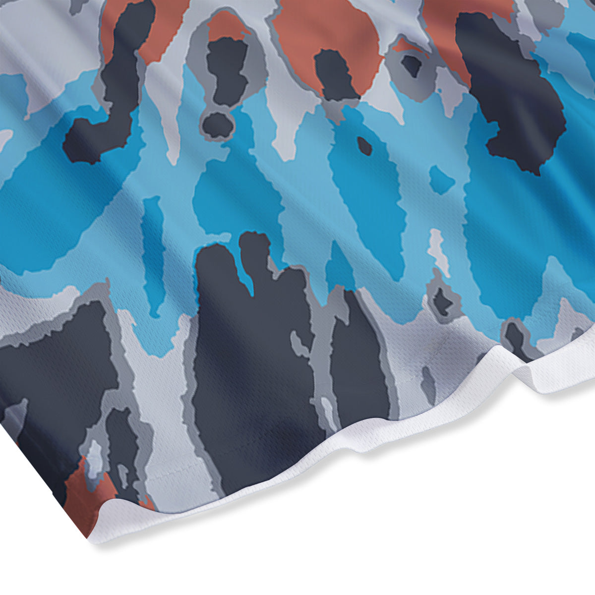 Texas Flag Grunge Print Mesh Shorts