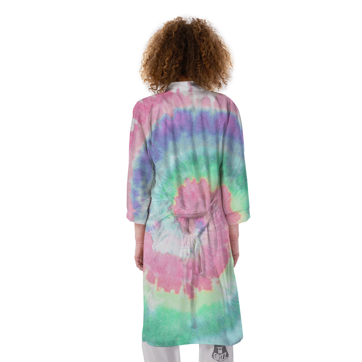 Tie Dye Pastel Print Kimono-grizzshop