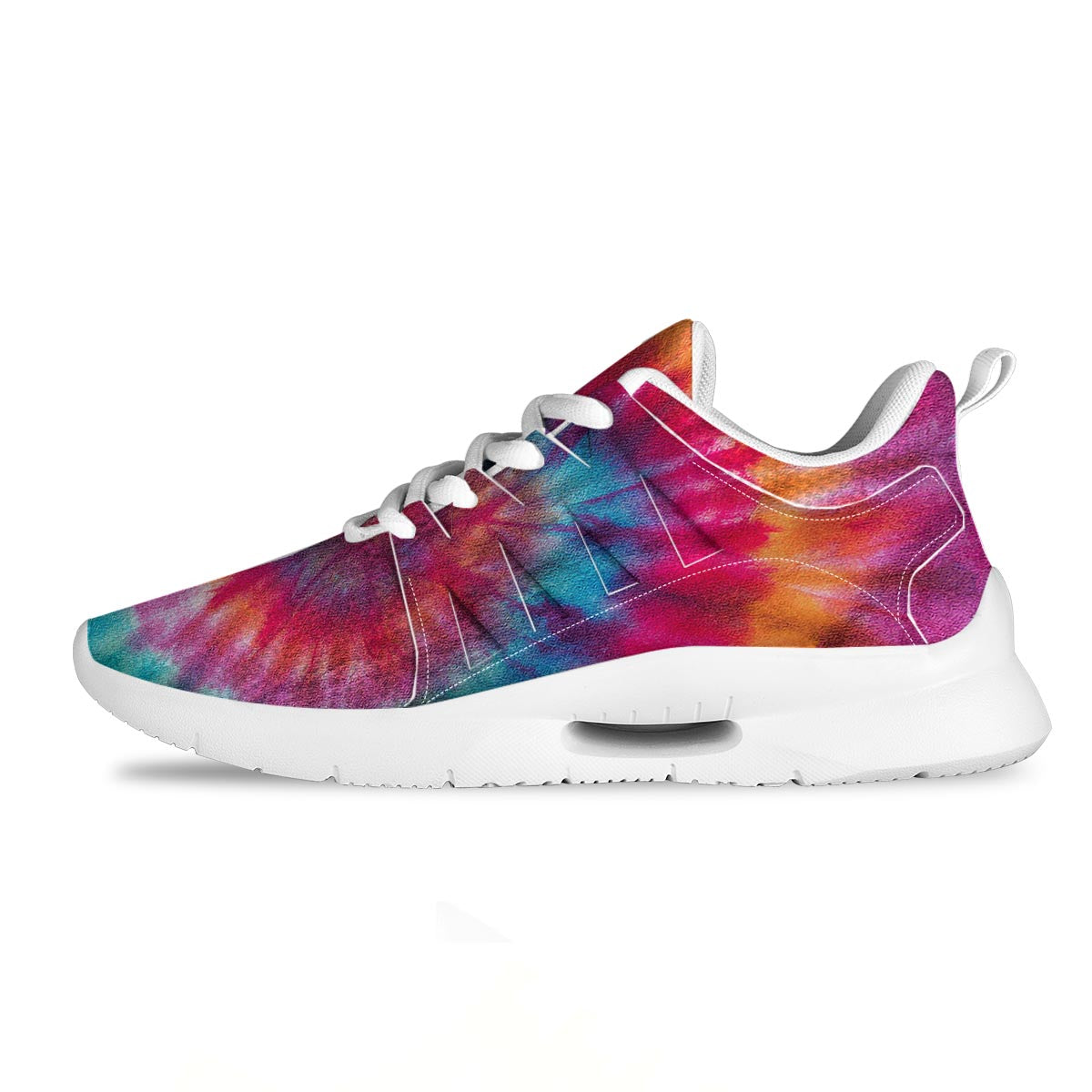 Tie Dye Pattern Print Tennis Shoes-grizzshop