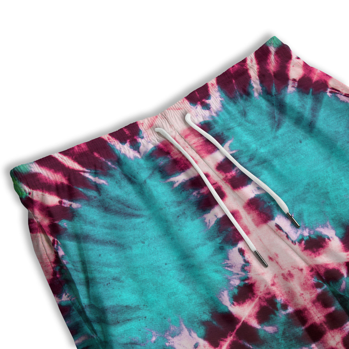 Tie Dye Peace Sign Print Men's Athletic Shorts