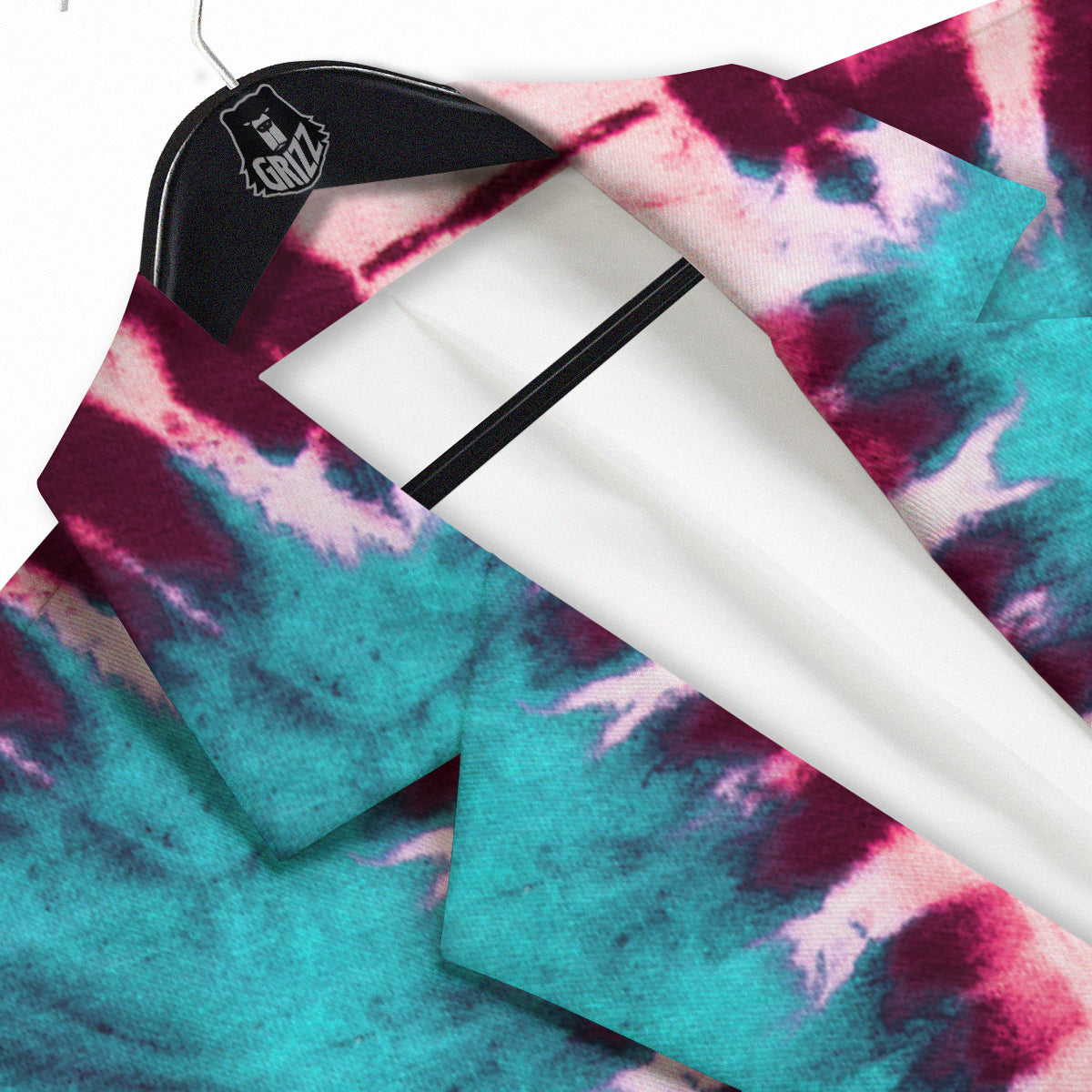 Tie Dye Peace Sign Print Men's Sport Coat-grizzshop