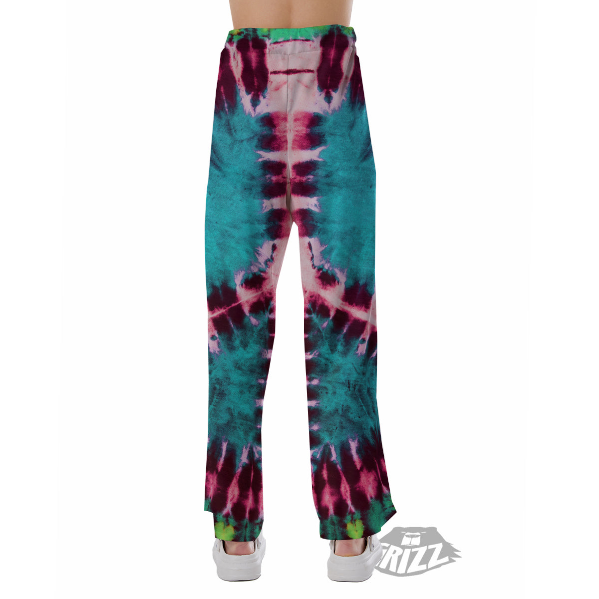 Tie Dye Peace Sign Print Pajama Pants-grizzshop