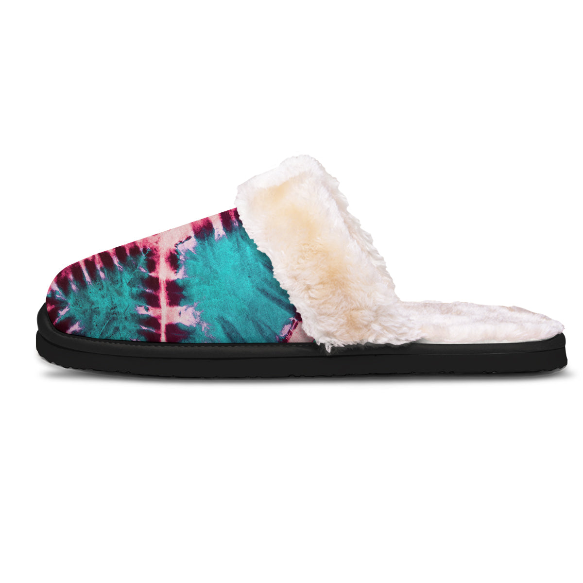 Tie Dye Peace Sign Print Slippers-grizzshop