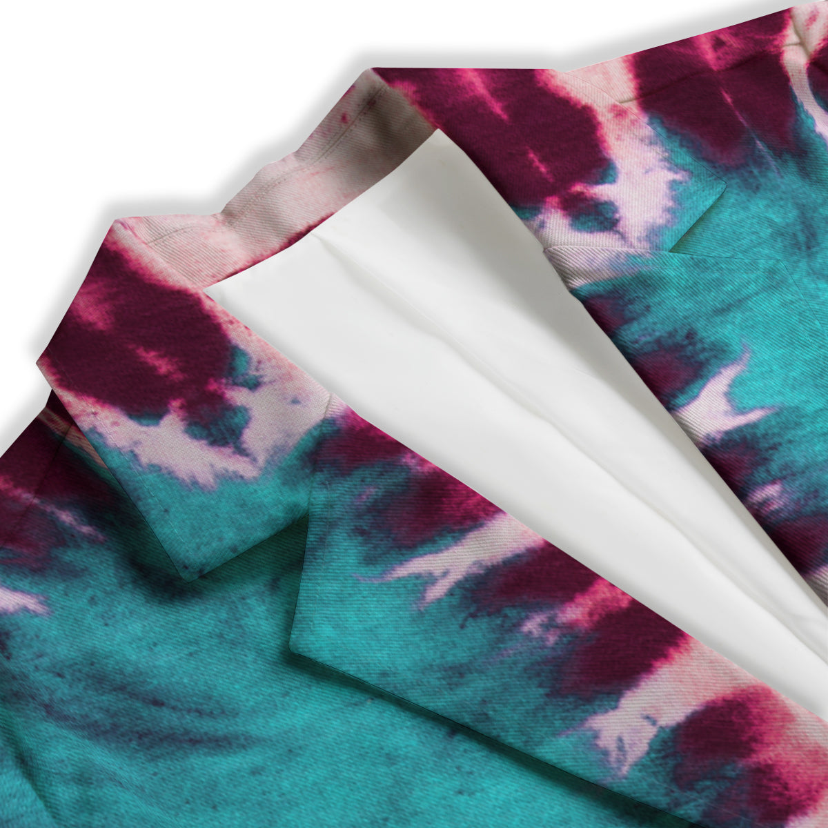 Tie Dye Peace Sign Print Women's Blazer-grizzshop