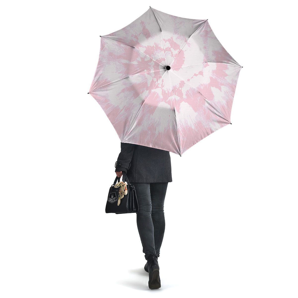 Tie Dye Pink Print Umbrella-grizzshop