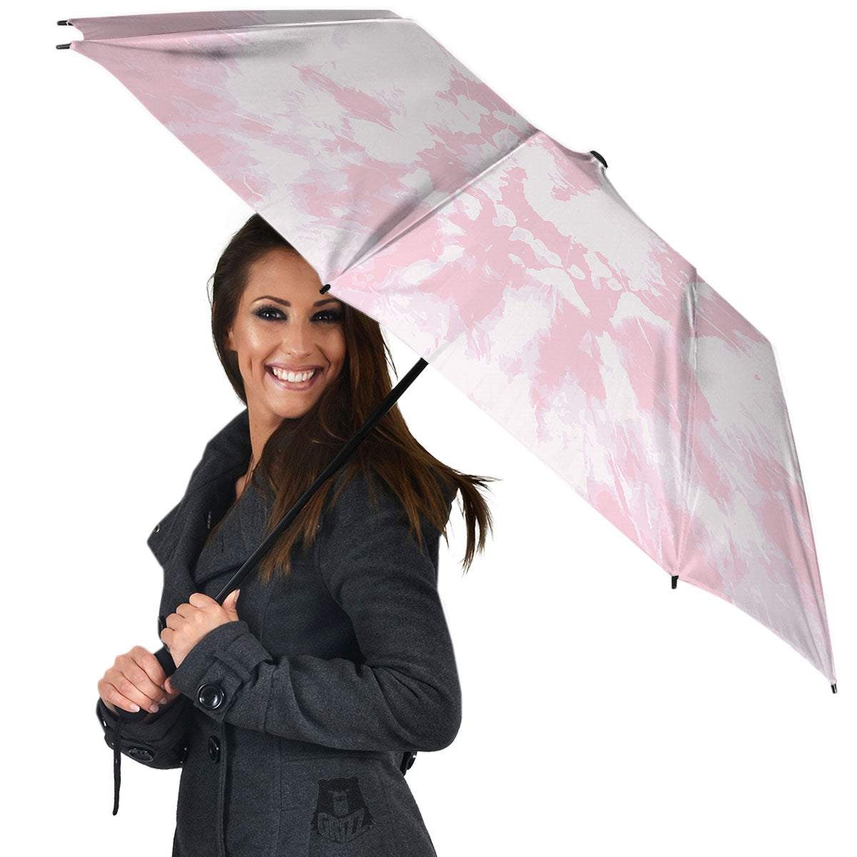 Tie Dye Pink Print Umbrella-grizzshop