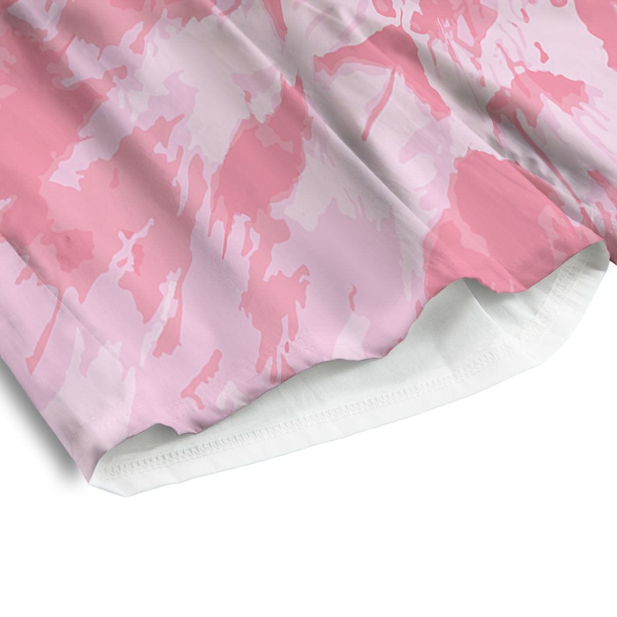 Tie Dye Pink Shibori Print Men's Athletic Shorts