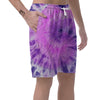 Tie Dye Purple Men's Shorts-grizzshop