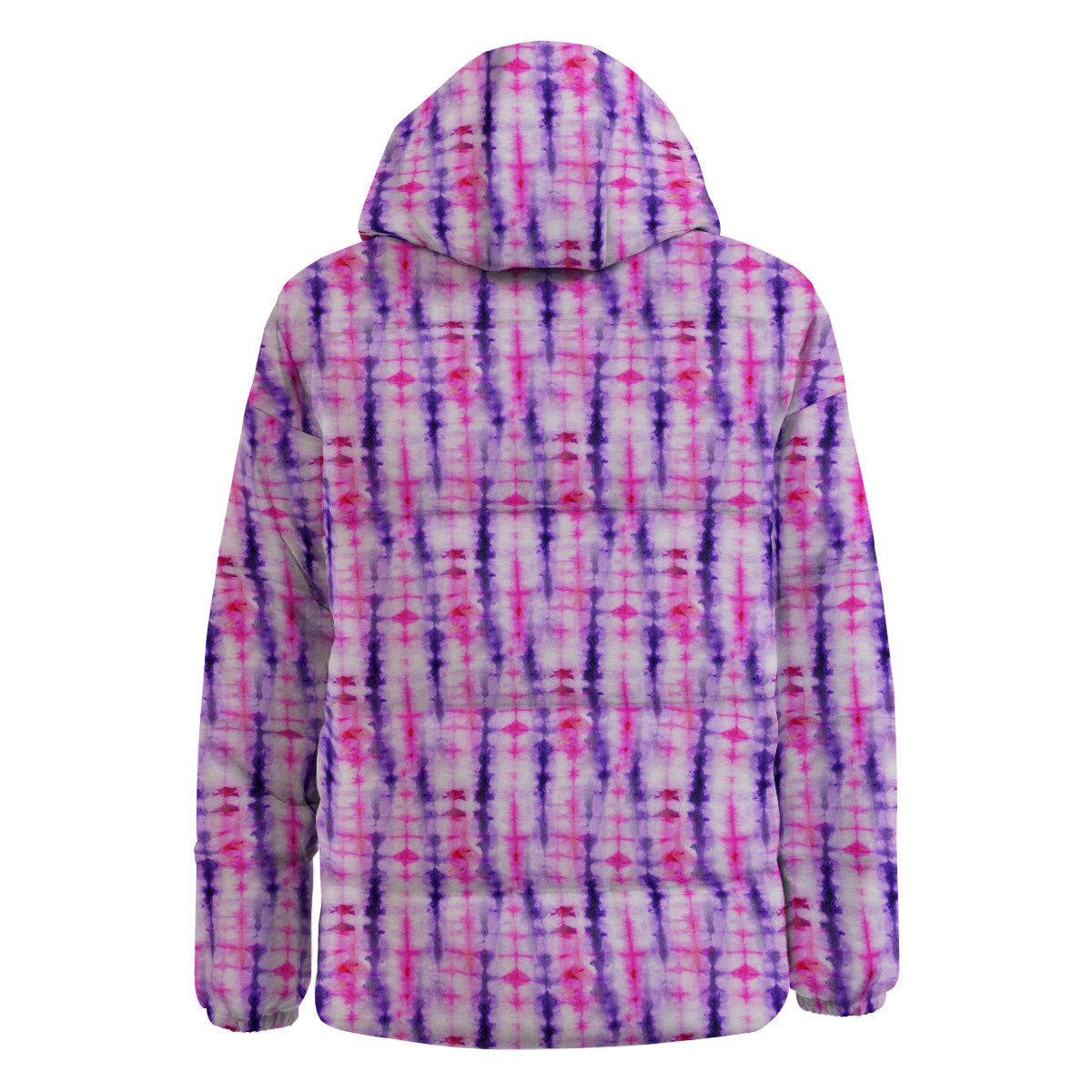 Tie Dye Purple Pink Print Pattern Down Jacket-grizzshop