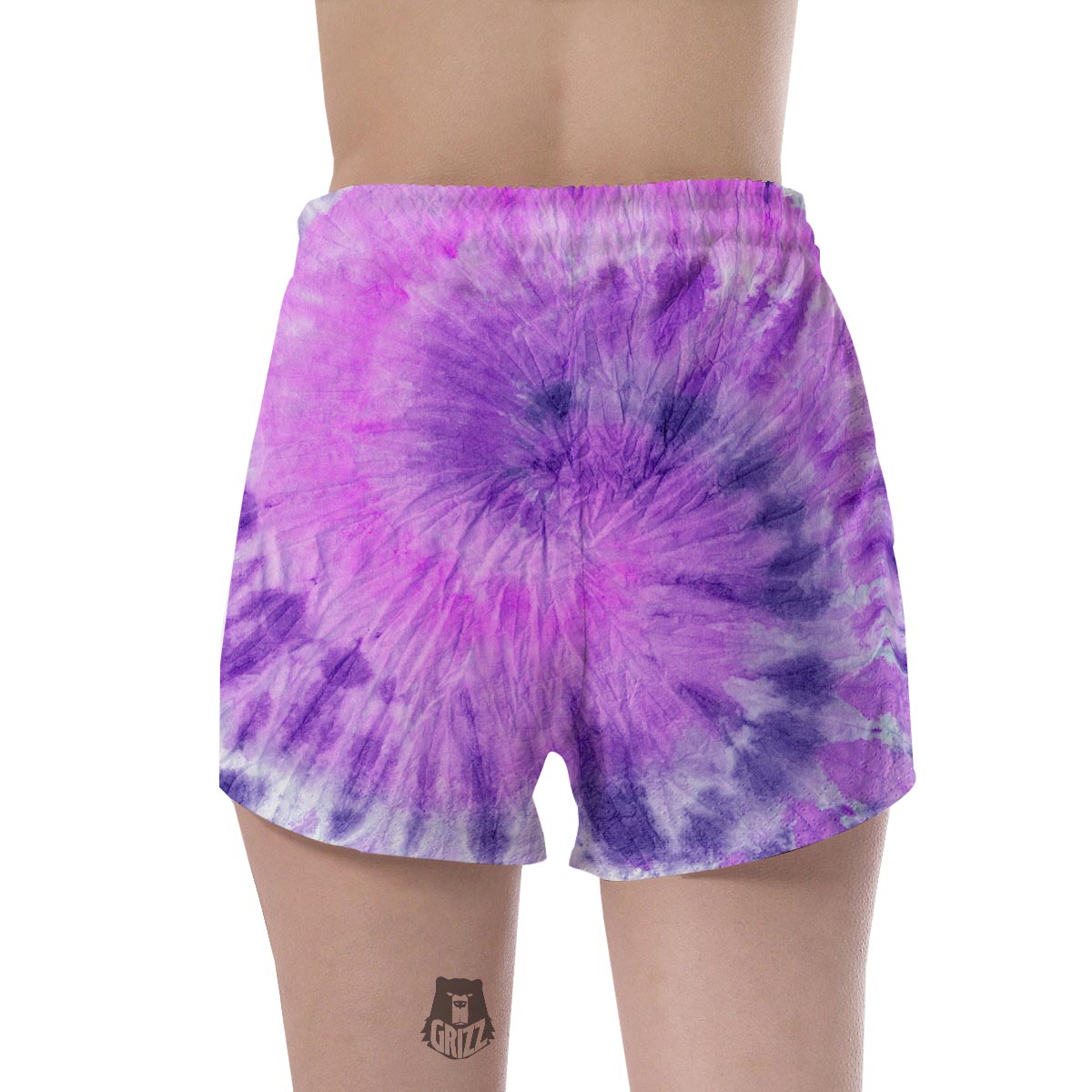 Tie Dye Purple Women's Shorts-grizzshop
