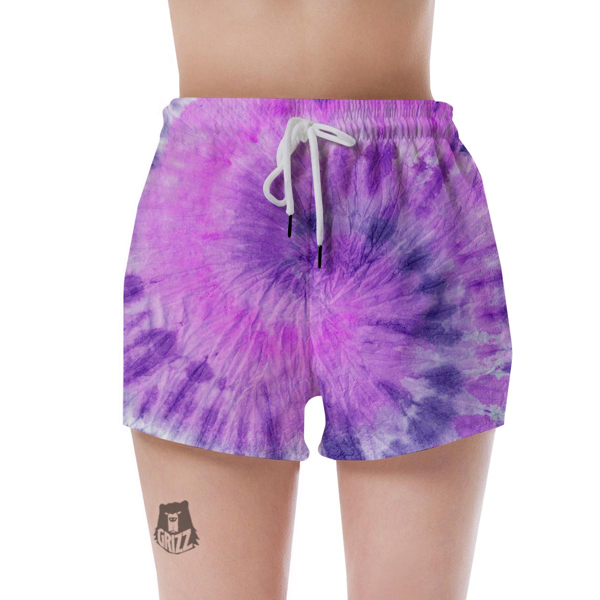 Tie Dye Purple Women's Shorts-grizzshop