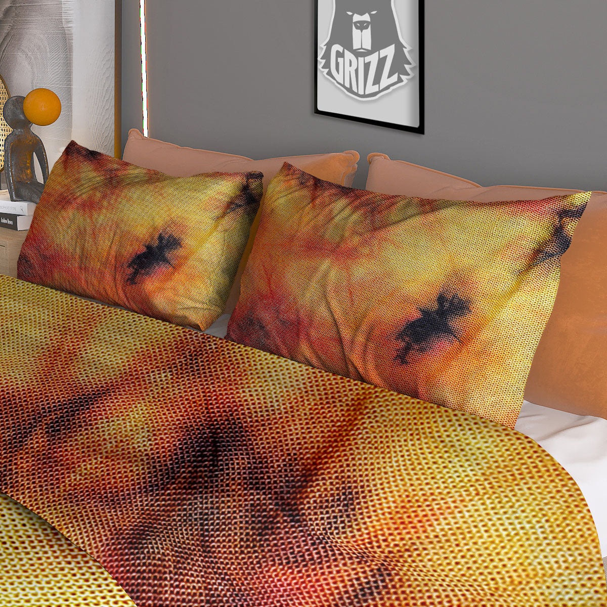 Tropical Leaves Violet Print Pattern Duvet Cover Bedding Set