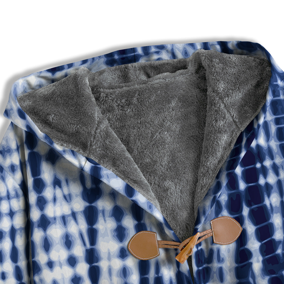Tie Dye Shibori Blue Print Men's Windbreaker Jacket-grizzshop