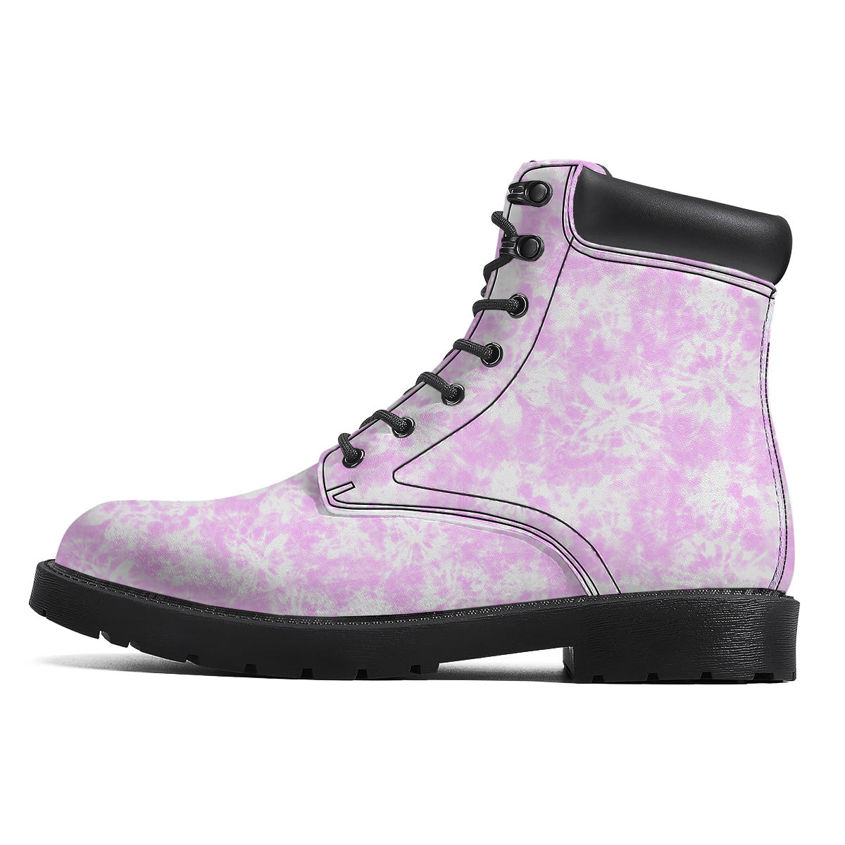Tie Dye Shibori Pink Print Pattern Boots-grizzshop