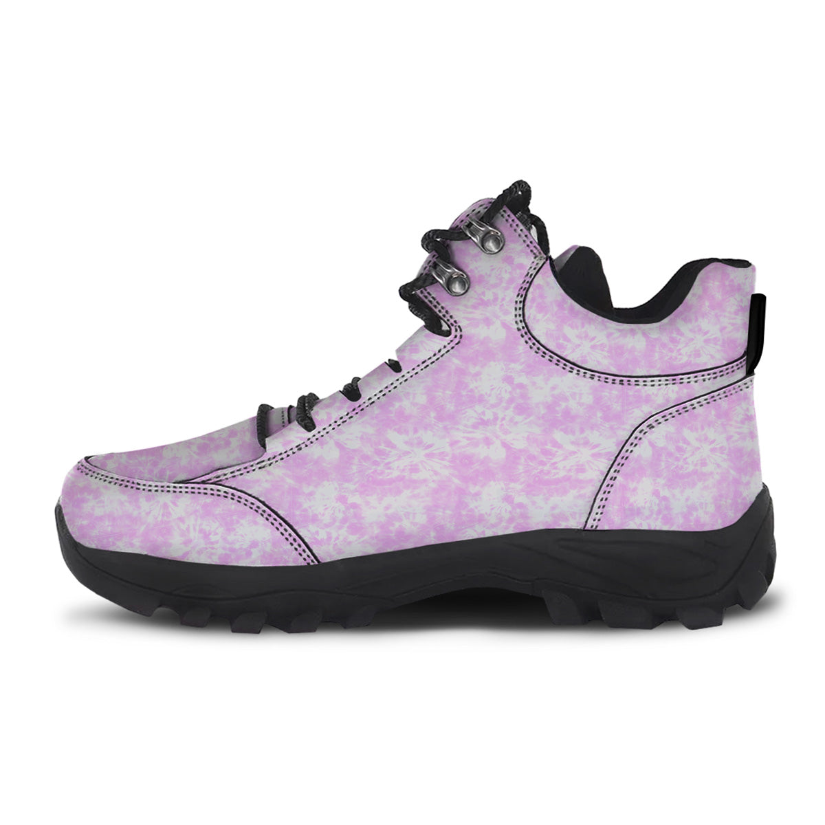 Tie Dye Shibori Pink Print Pattern Hiking Shoes-grizzshop