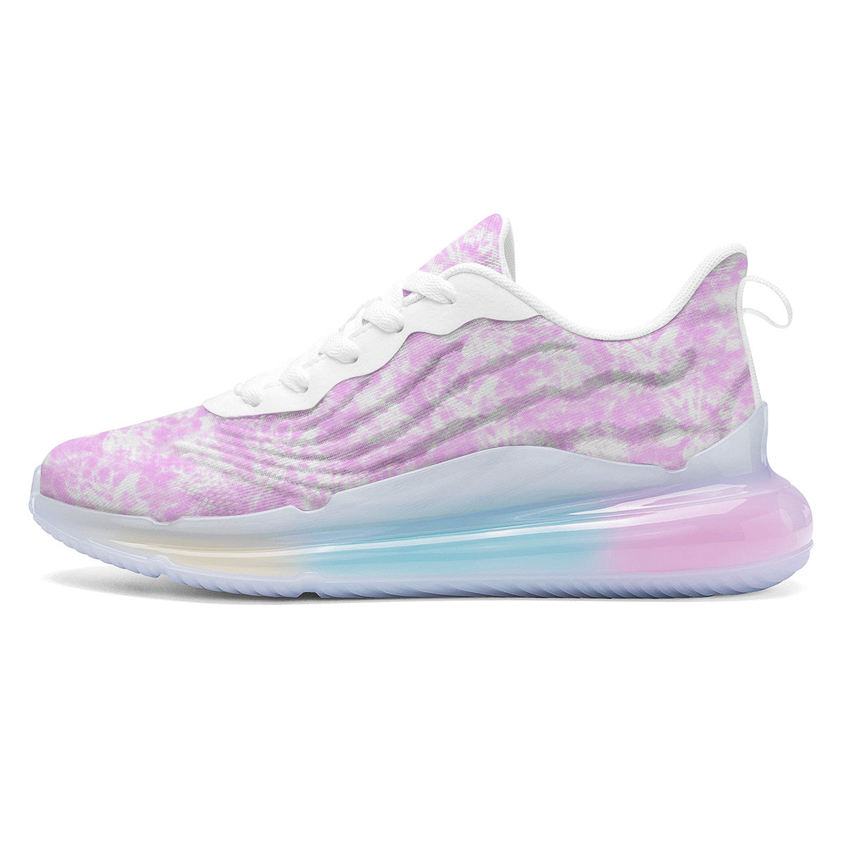 Tie Dye Shibori Pink Print Pattern Running Sneakers-grizzshop