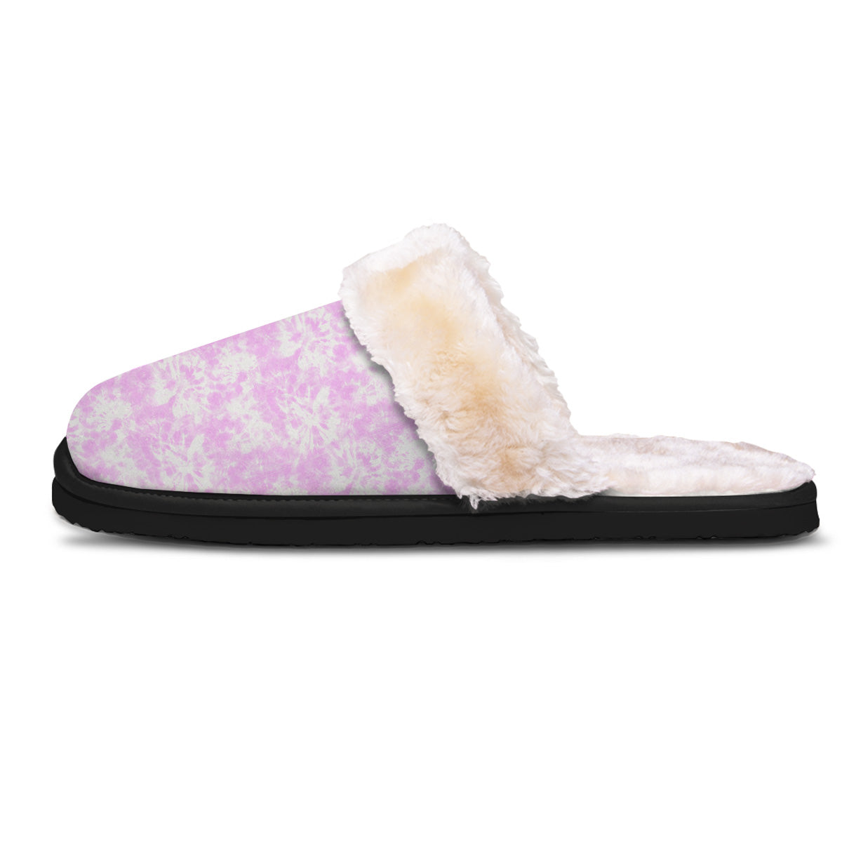 Tie Dye Shibori Pink Print Pattern Slippers-grizzshop