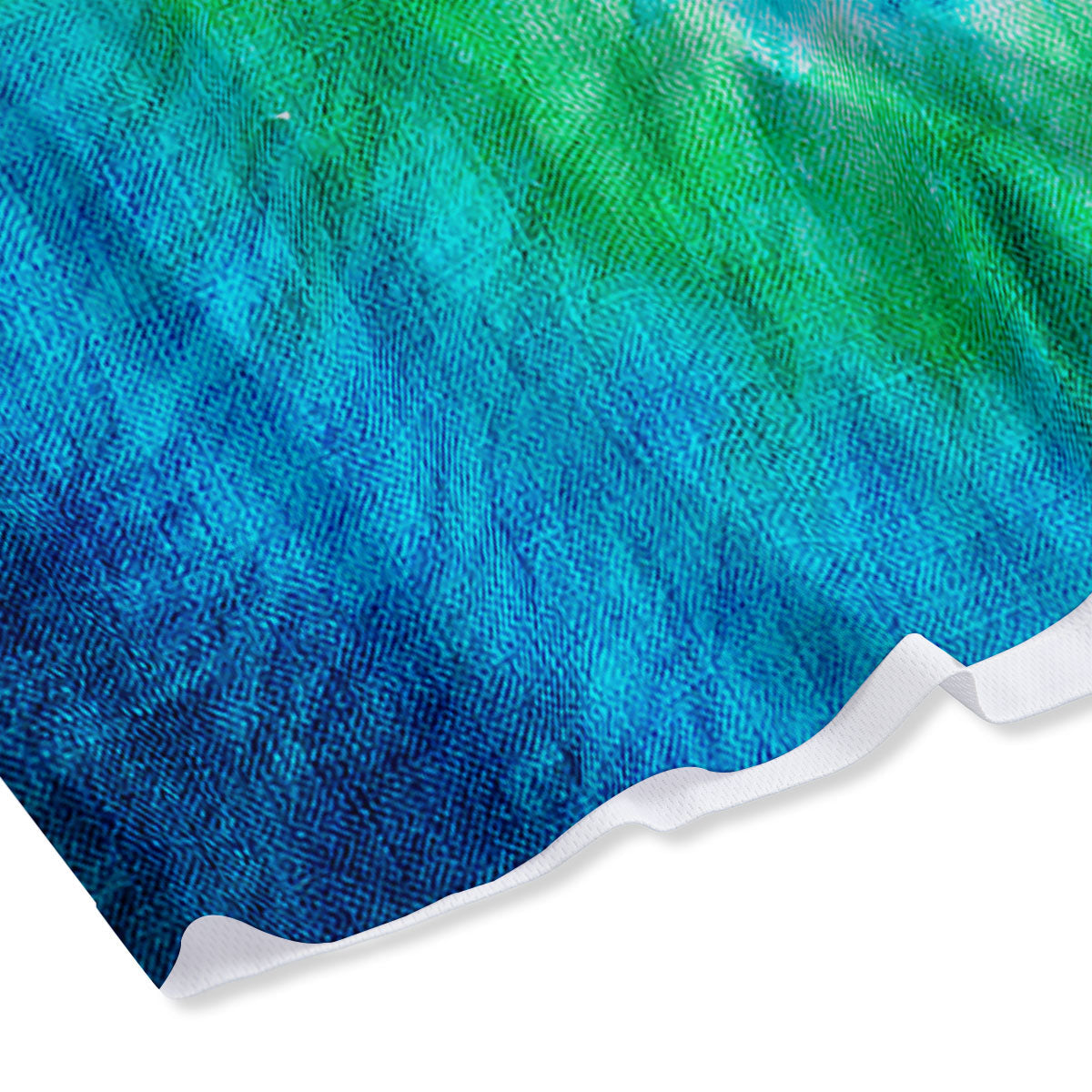 Tie Dye Spiral Print Mesh Shorts