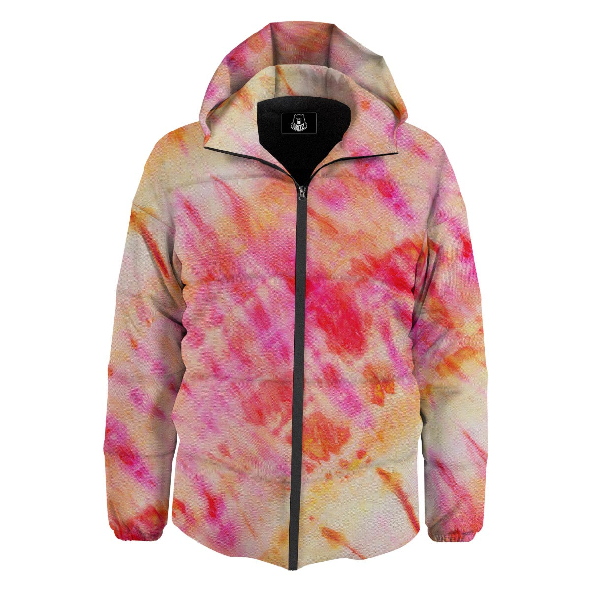 Tie Dye Summer Print Down Jacket-grizzshop