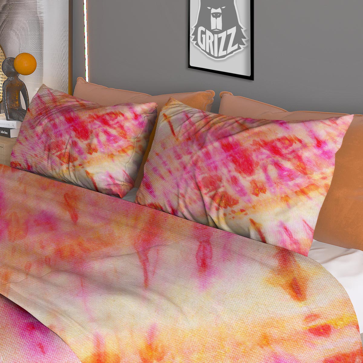 Tie Dye Summer Print Duvet Cover Bedding Set