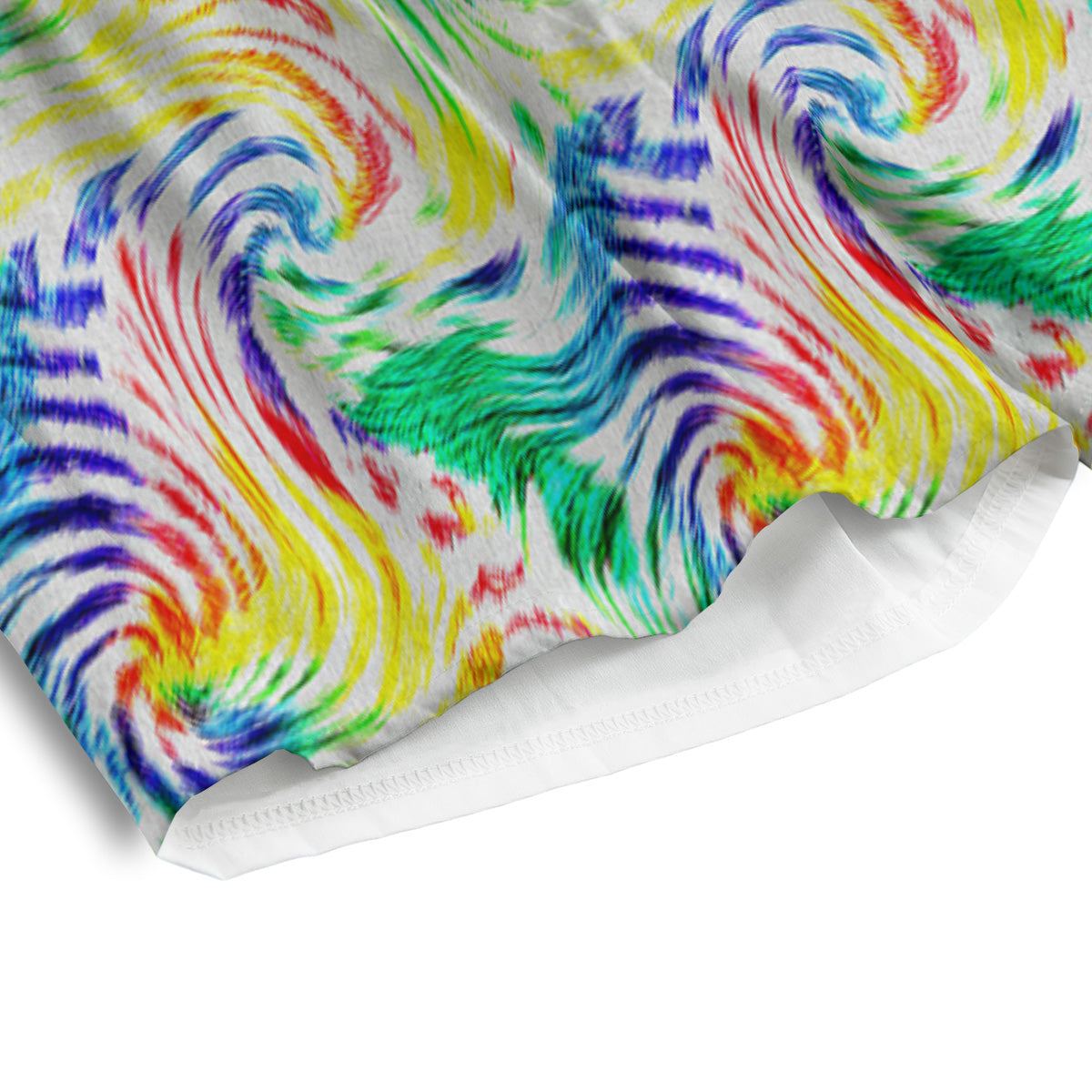 Tie Dye Swirl Colorful Print Pattern Men's Athletic Shorts