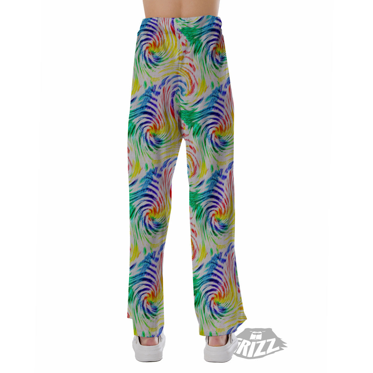 Tie Dye Swirl Colorful Print Pattern Pajama Pants-grizzshop