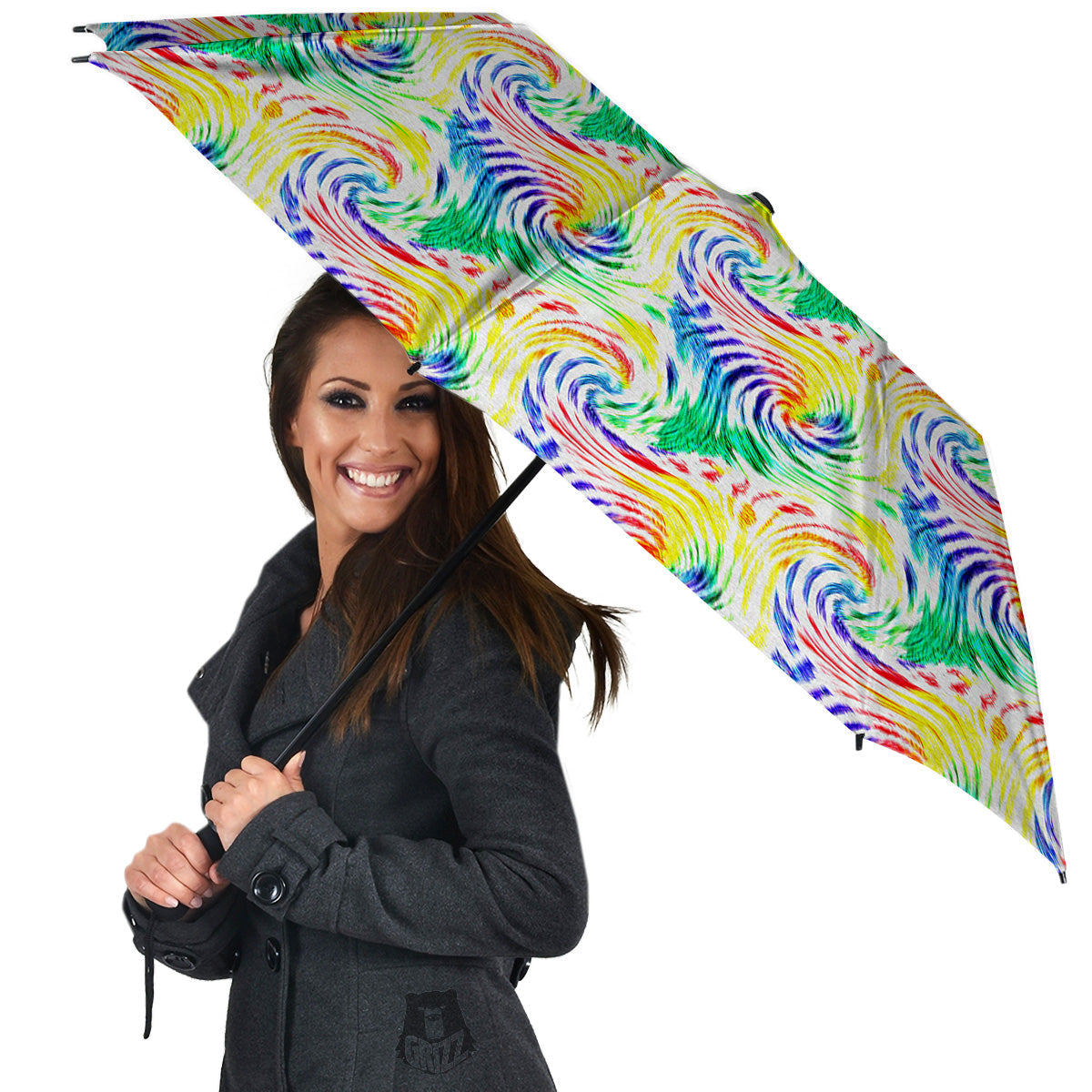 Tie Dye Swirl Colorful Print Pattern Umbrella-grizzshop