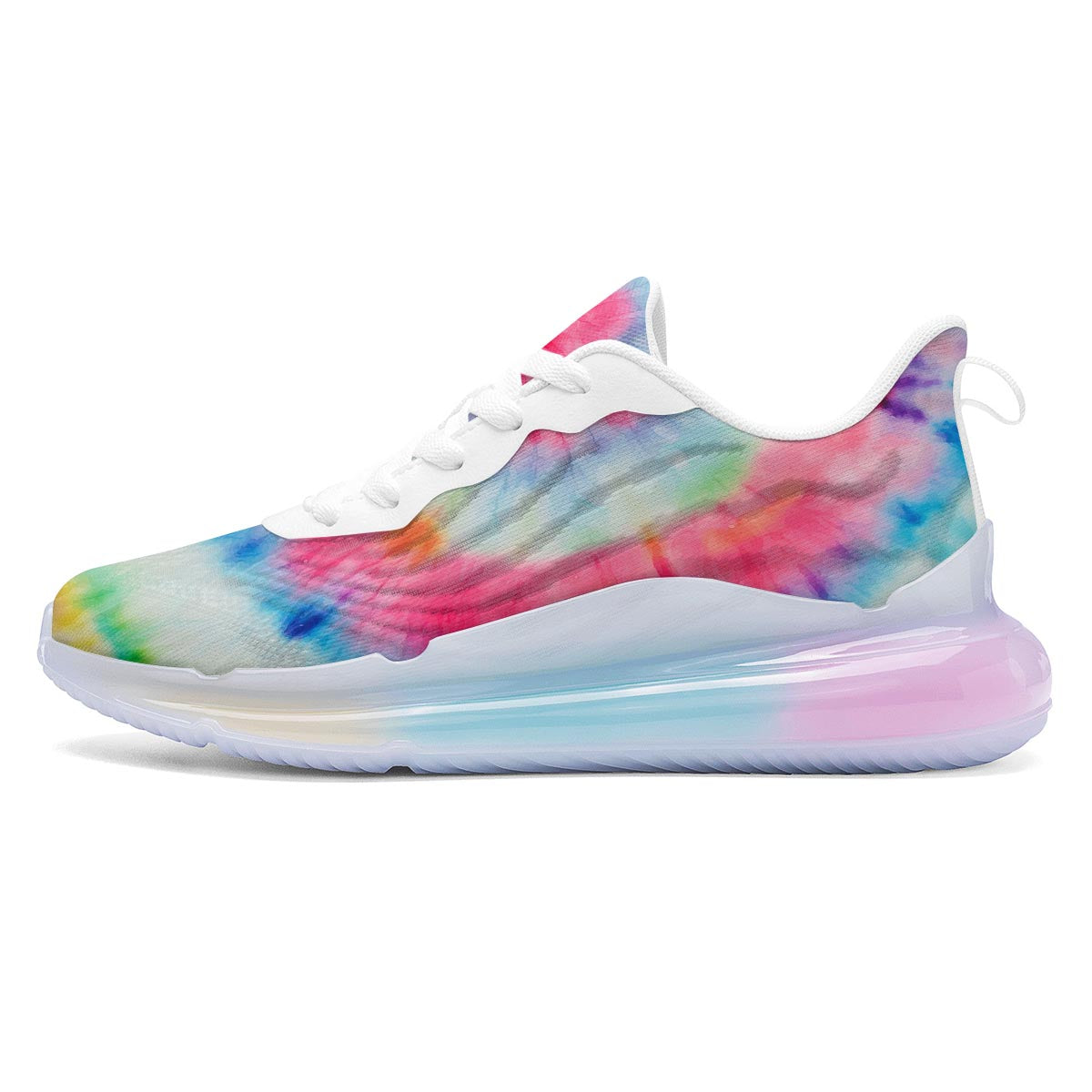 Tie Dye Swirl Print Running Sneakers-grizzshop