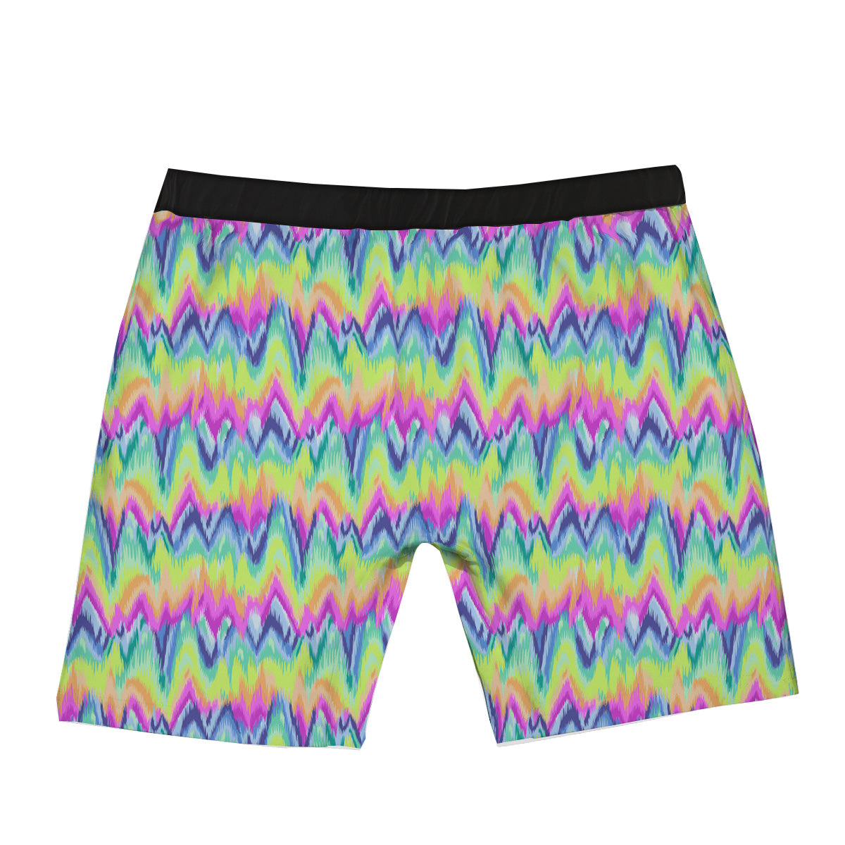 Tie Dye Zigzag Rainbow Print Pattern Boxer Briefs-grizzshop