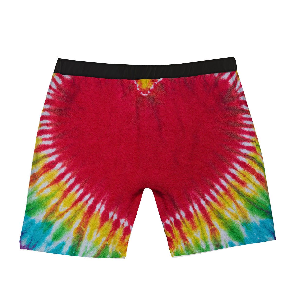 Tie Dye Colorful Heart Print Boxer Briefs