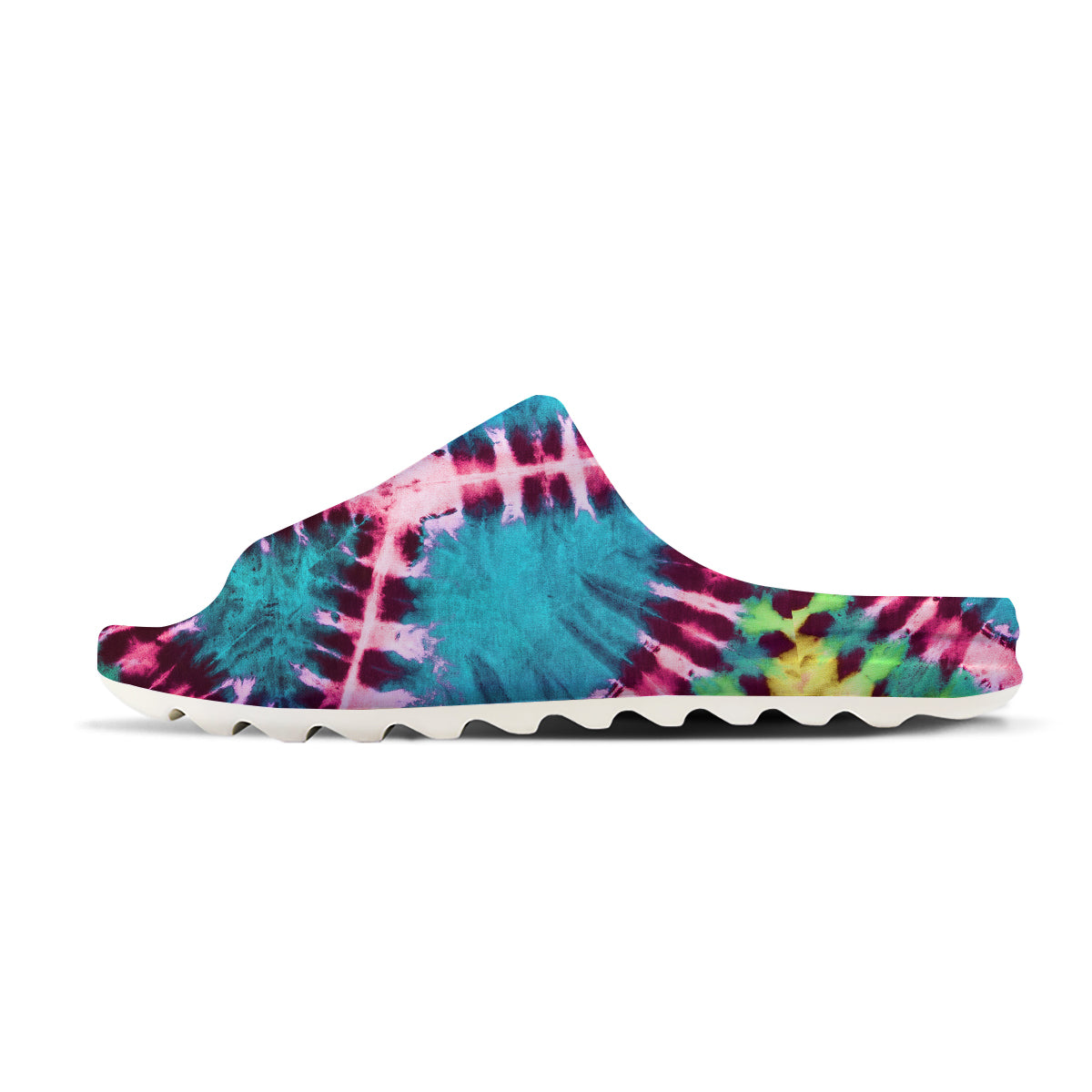 Tie Dye Peace Sign Print Sandals-grizzshop