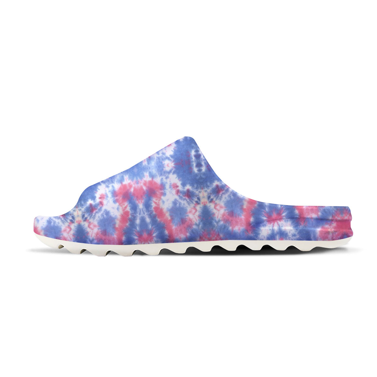 Tie Dye Two Tone Print Pattern Sandals-grizzshop