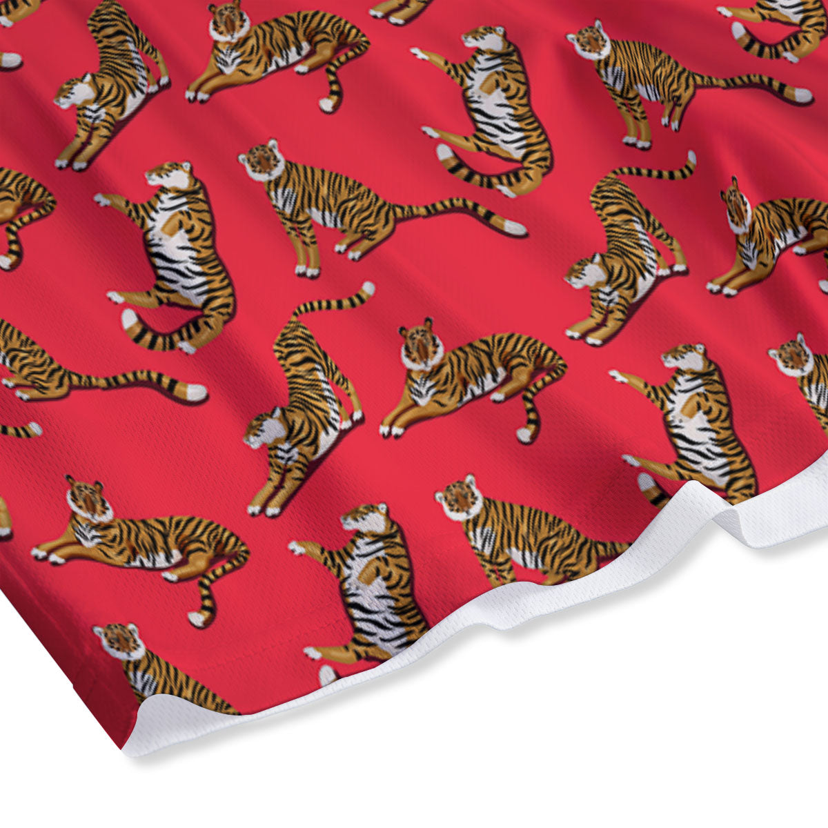 Texture French Fries Print Mesh Shorts