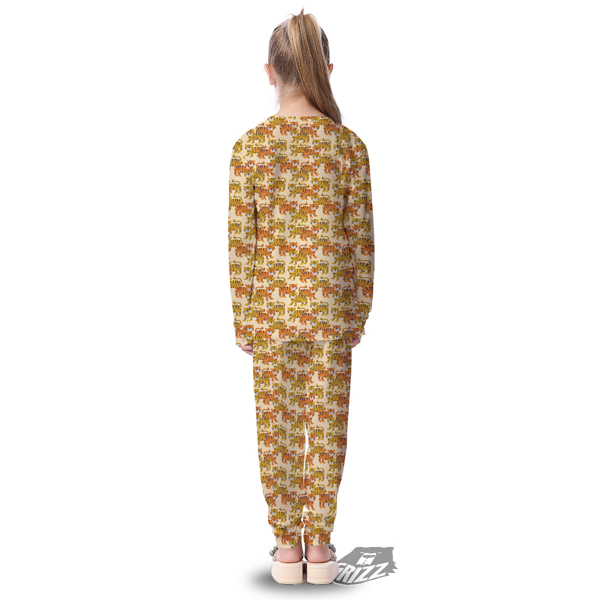 Tiger Cute Print Pattern Kid's Pajamas-grizzshop