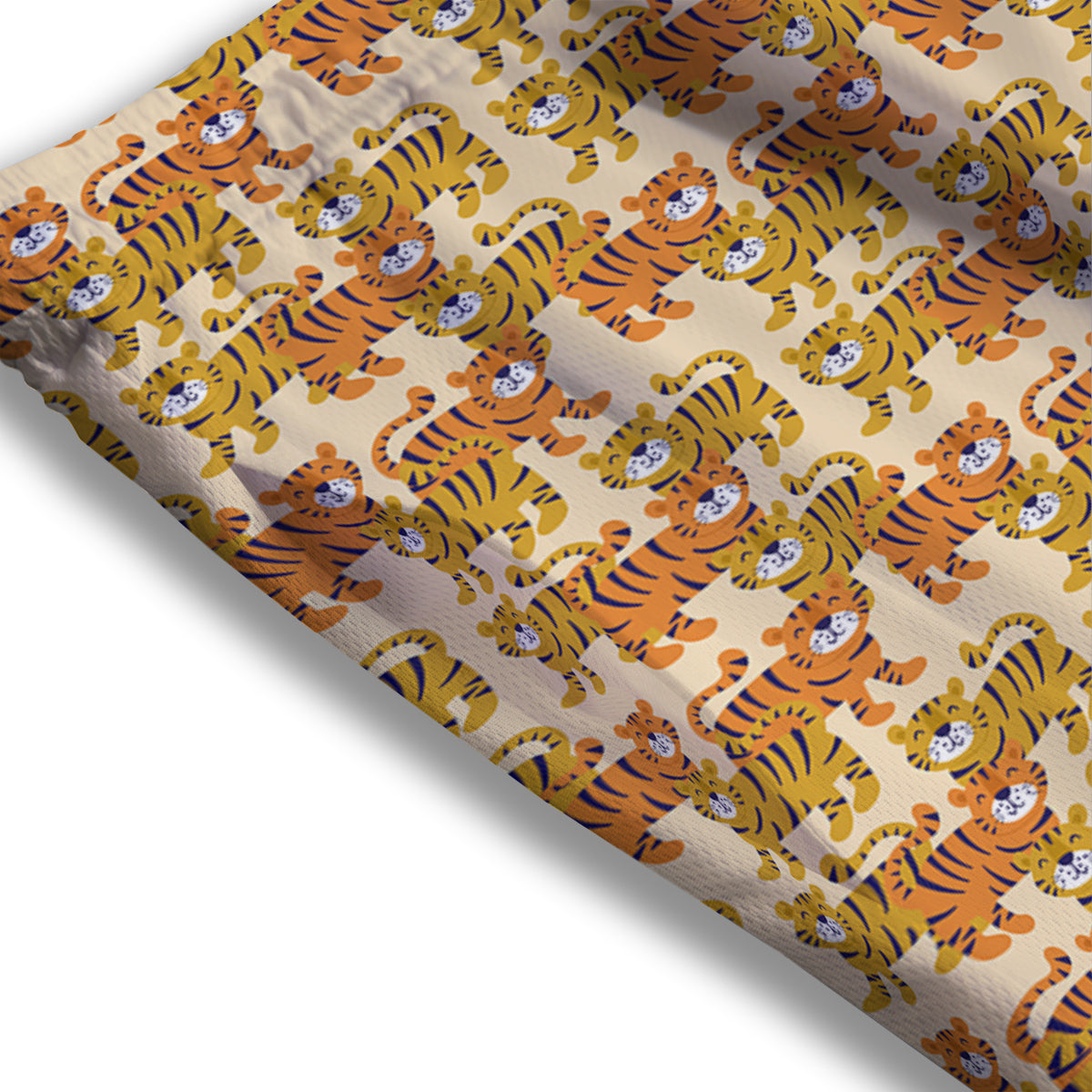 Tiger Cute Print Pattern Mesh Shorts